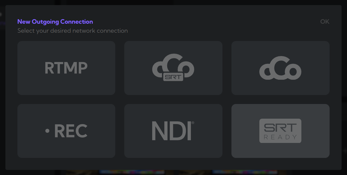 BirdDog RTMP settings