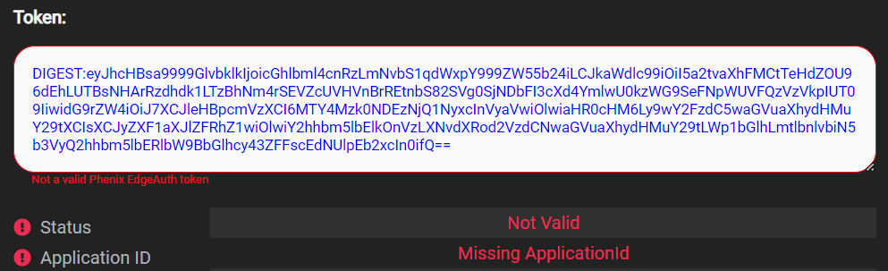 edge auth token not valid