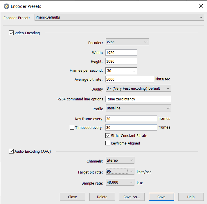 Wirecast encoder